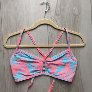 Jolyn coral printed swimsuit top🧜‍♀️